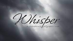 Beispiel einer Whisper-Schriftart